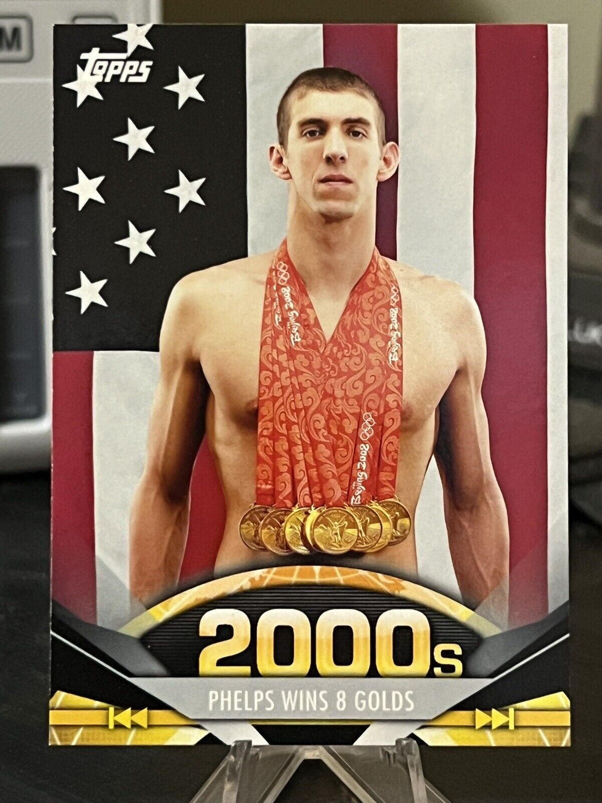 2011 Topps American Pie #192 Phelps Wins 8 Golds Michael Phelps Olympics 🔥