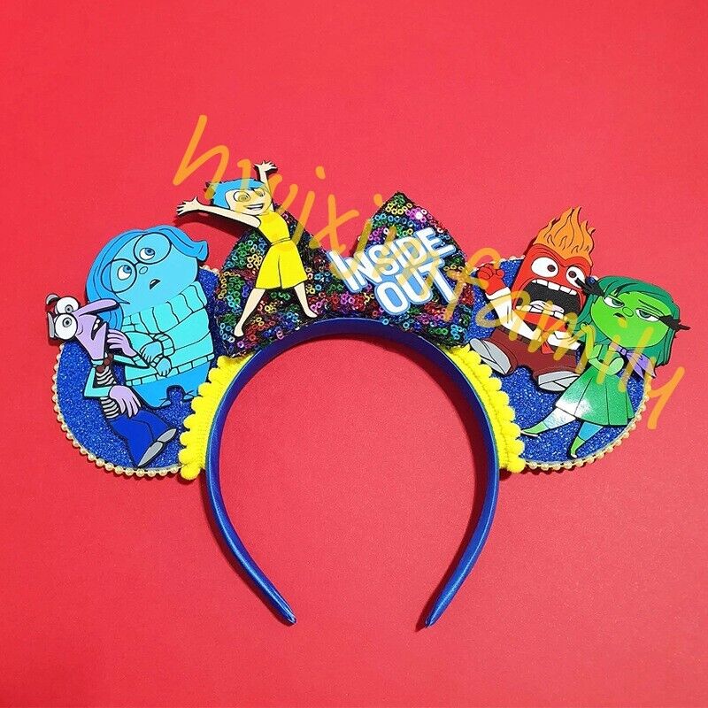 Inside Out -New Disney Parks Minnie Mouse  Bow Mickey Ears Headband