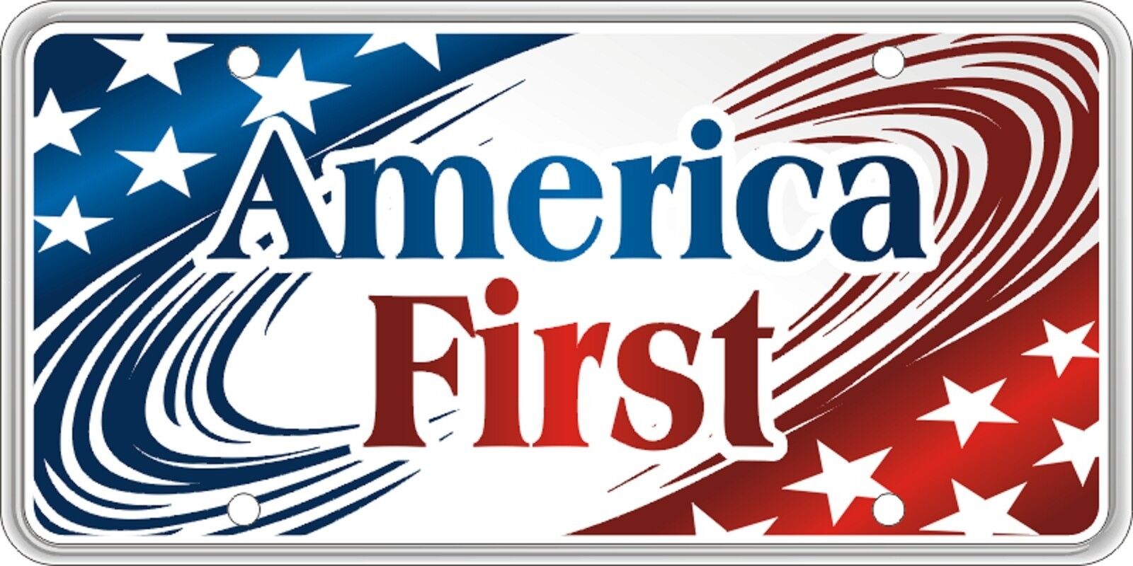 America First Stars and Striped License Plate SVUSA1ST06