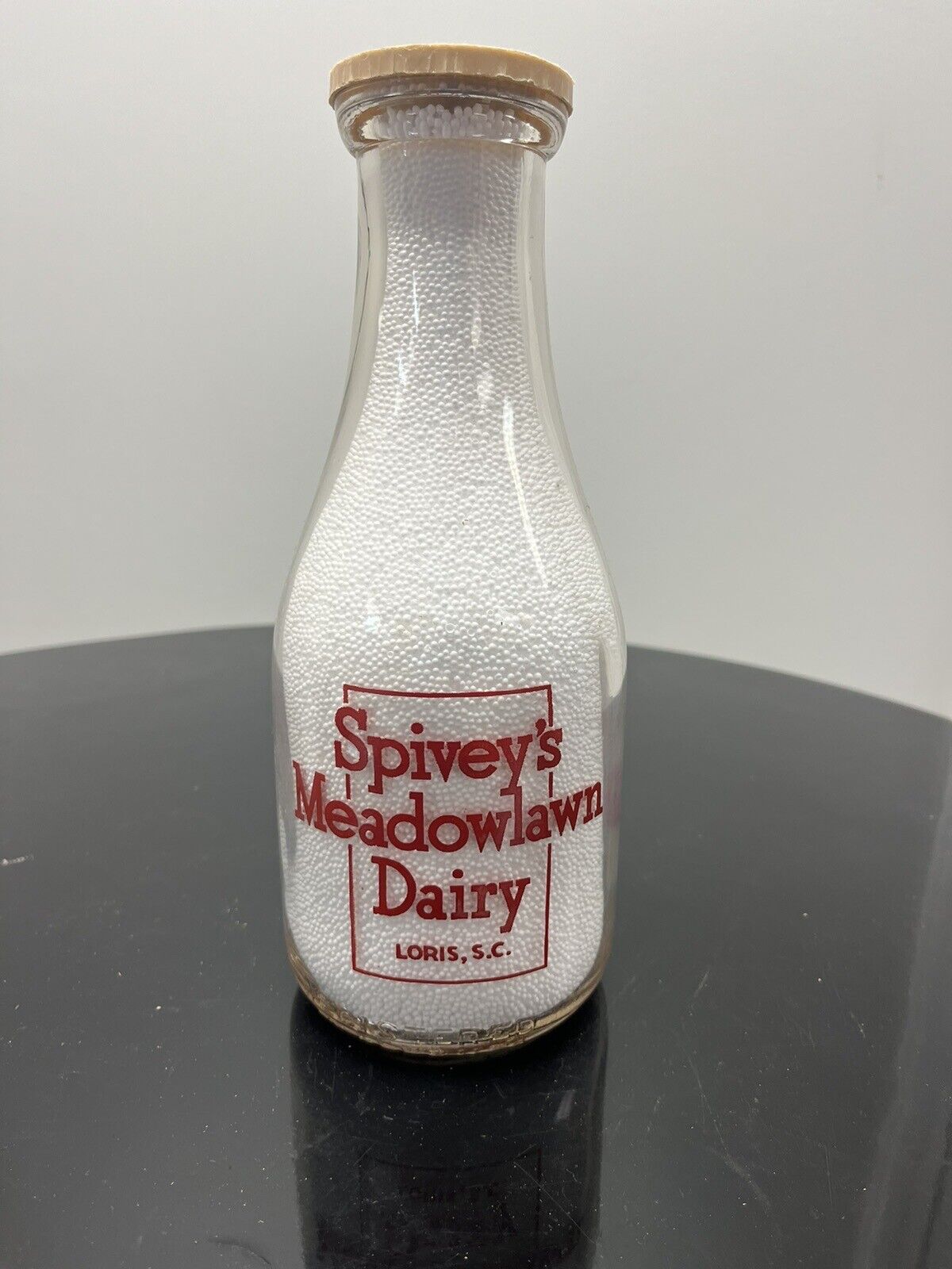 Rare Spivey’s Meadowlawn Dairy Loris SC South Carolina Milk Bottle