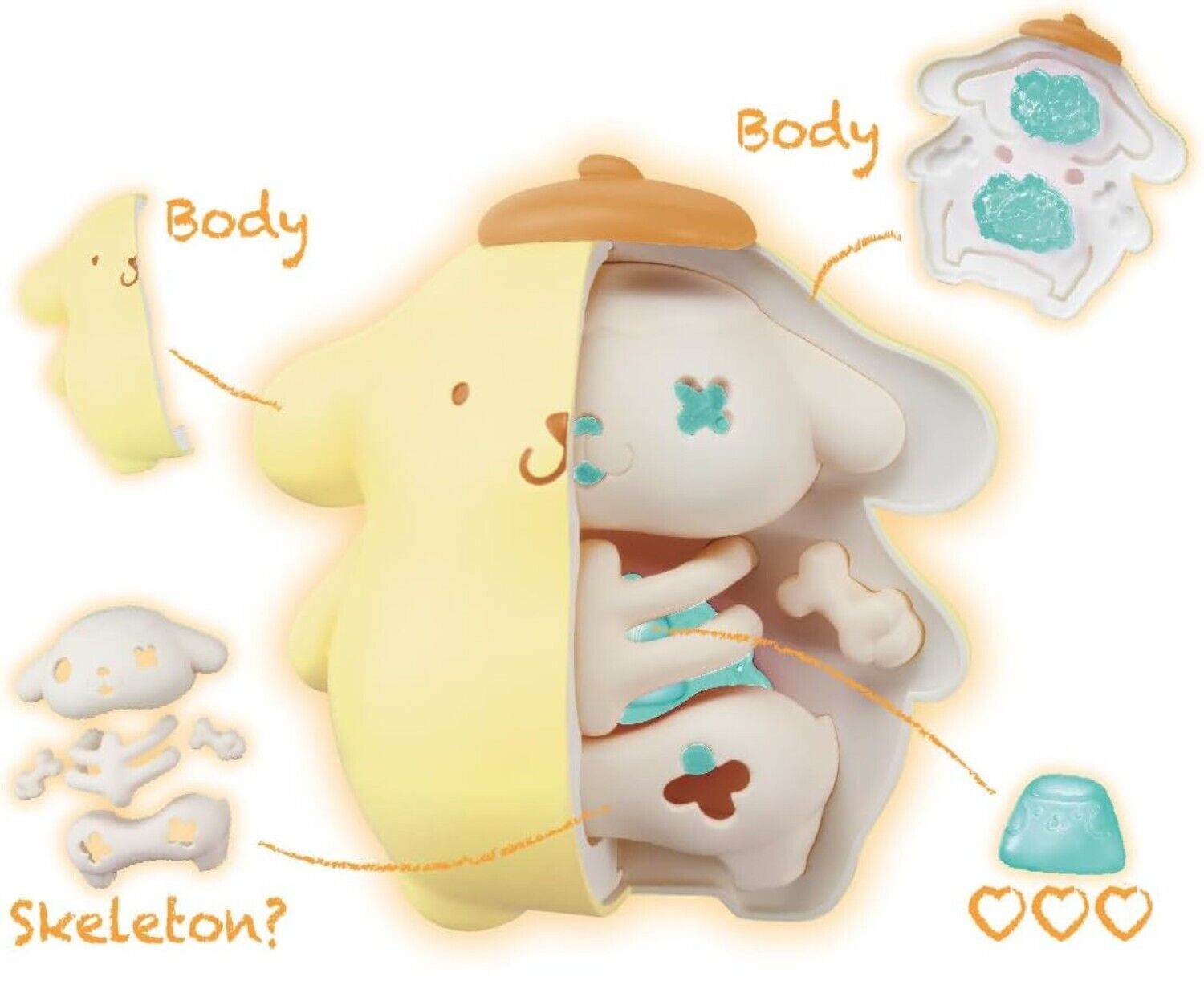 Sanrio Characters KAITAI FANTASY POP MINT MIX Figure Toy Pom pom Purin presale