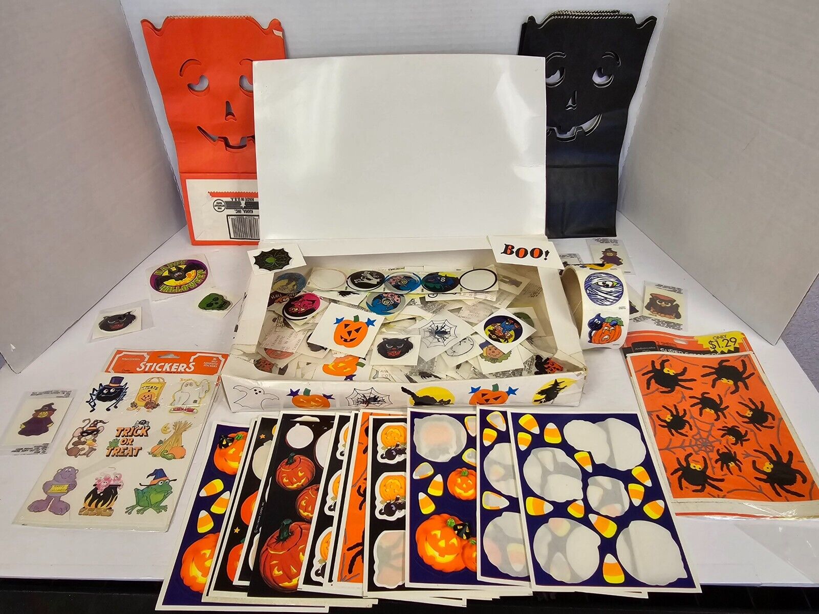 Vintage Halloween Stickers & Party Bags