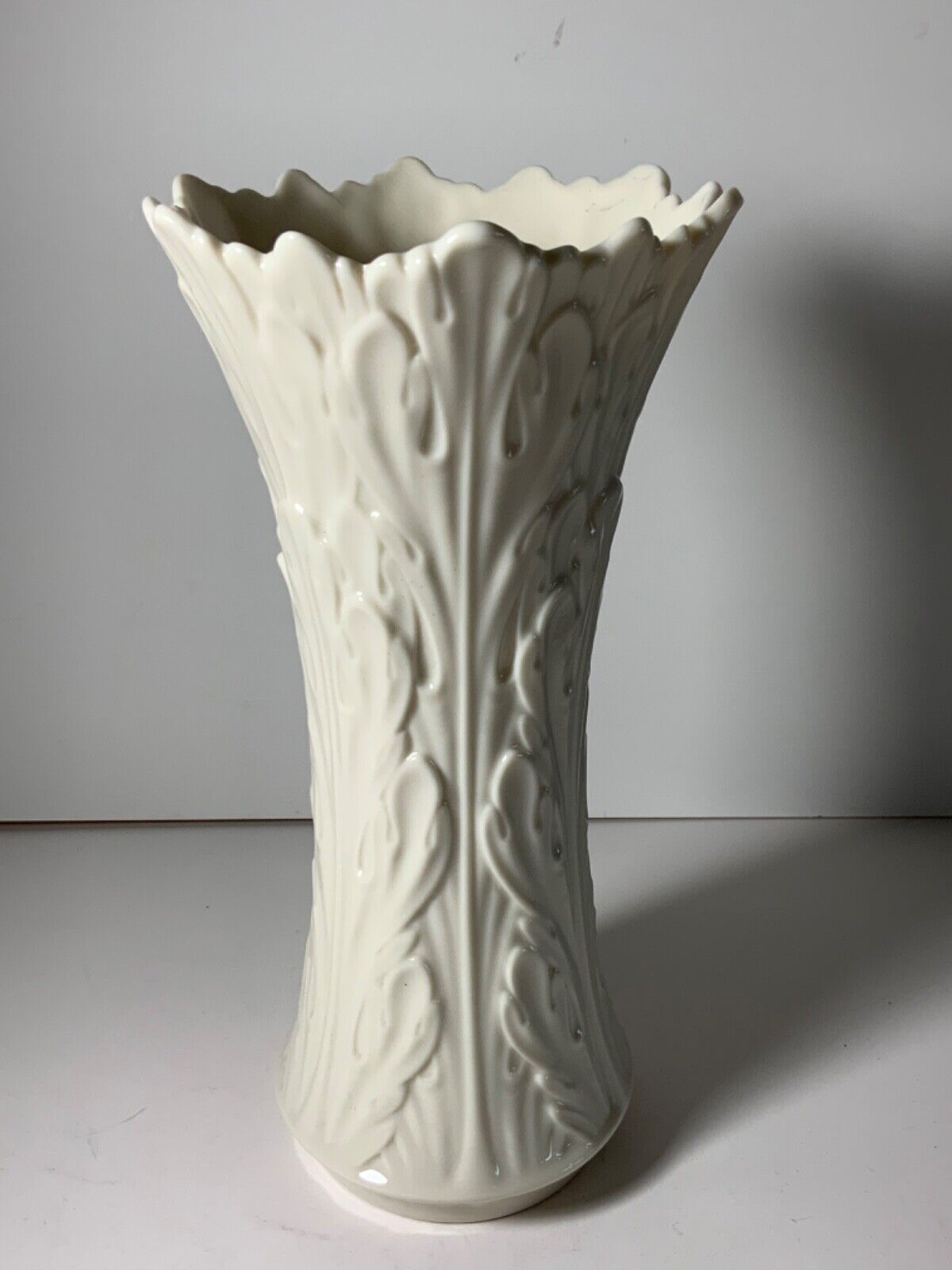 Vintage Lenox Woodlands Porcelain Vase Made in USA 8.5 in.