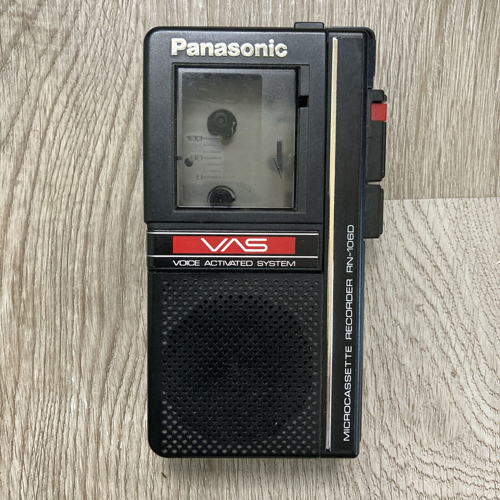 Vintage Panasonic Microcassette Voice Activated System Player RN-106D For Parts