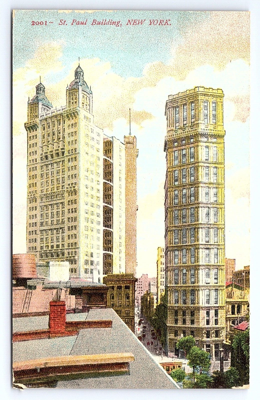 Postcard St. Paul Building New York City NY