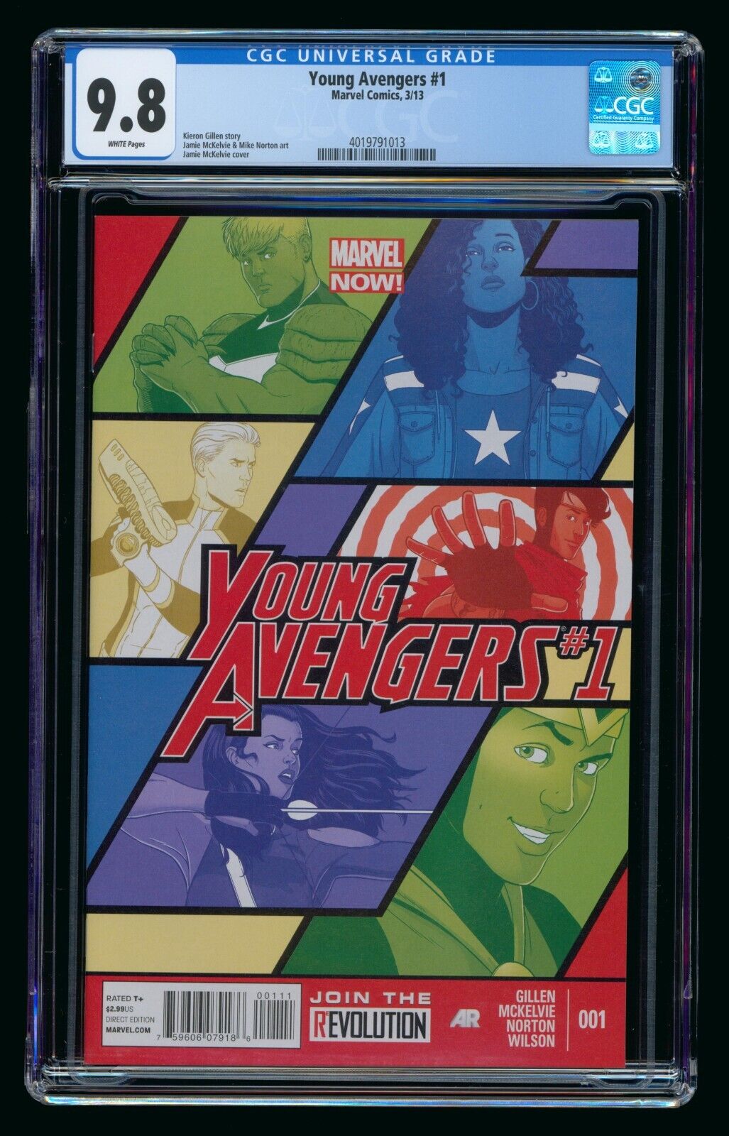 YOUNG AVENGERS #1 (2013) CGC 9.8 1st TEAM APPEARANCE