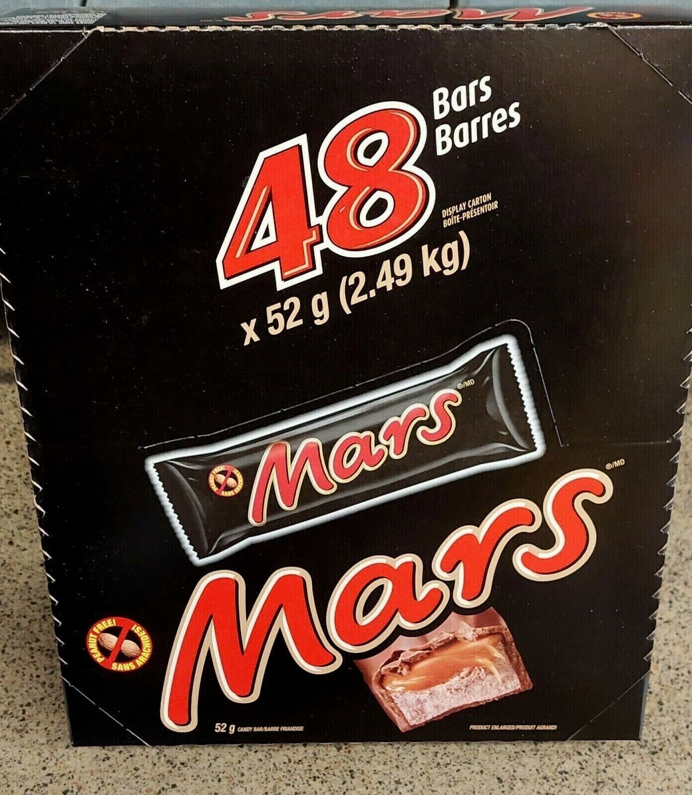 Mars Bars 48ct 52g/1.83oz exp 09/2024