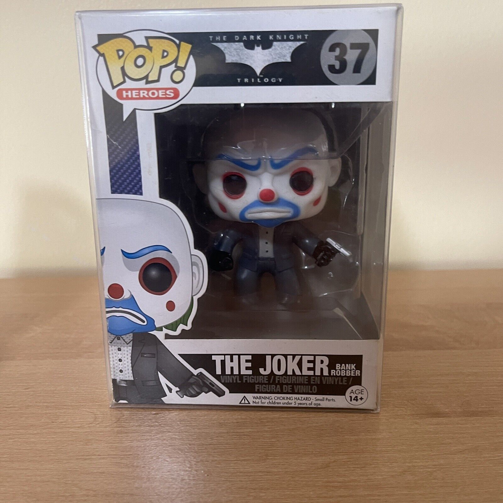The Joker Bank Robber #37 Funko Pop. The Dark Knight (Vaulted)  Pre-Owned