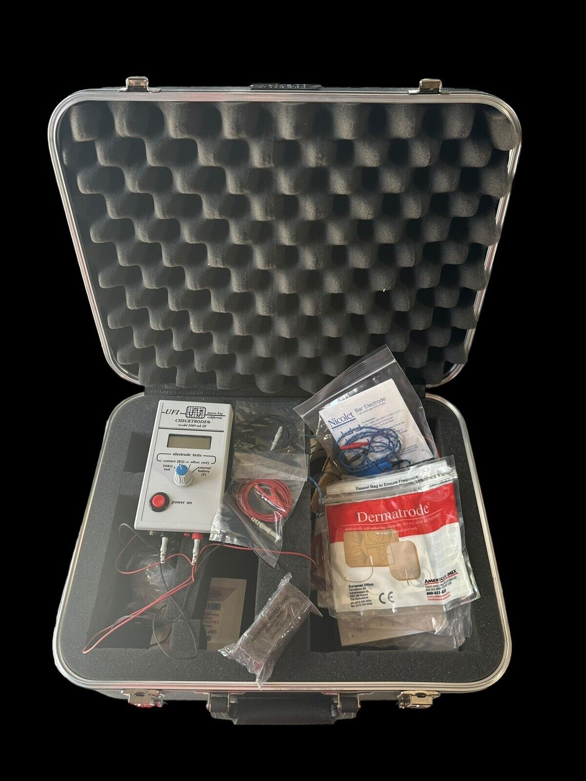 UFI Checktrode 1089 MKIII Impedance Meter + Case Electrode Tester Total Contact
