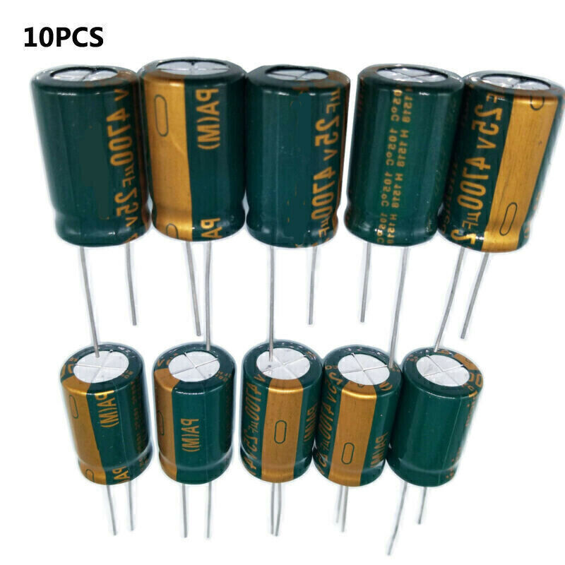 25V 4700UF Low ESR Impedance High-Frequency Electrolytic Capacitor 10pcs/set