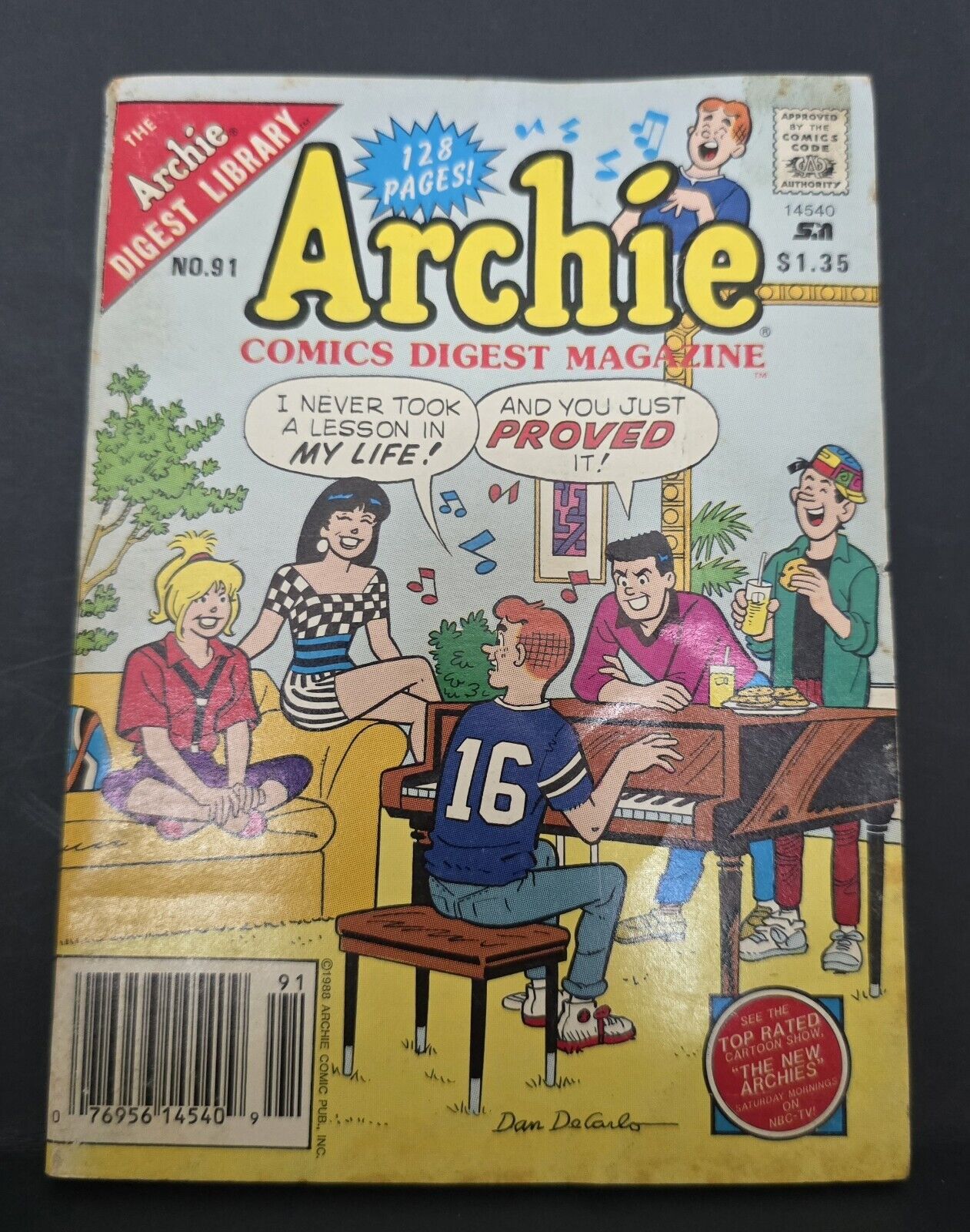 Archie 📚 Comics Digest Magazine No. 91 (Aug 1988)