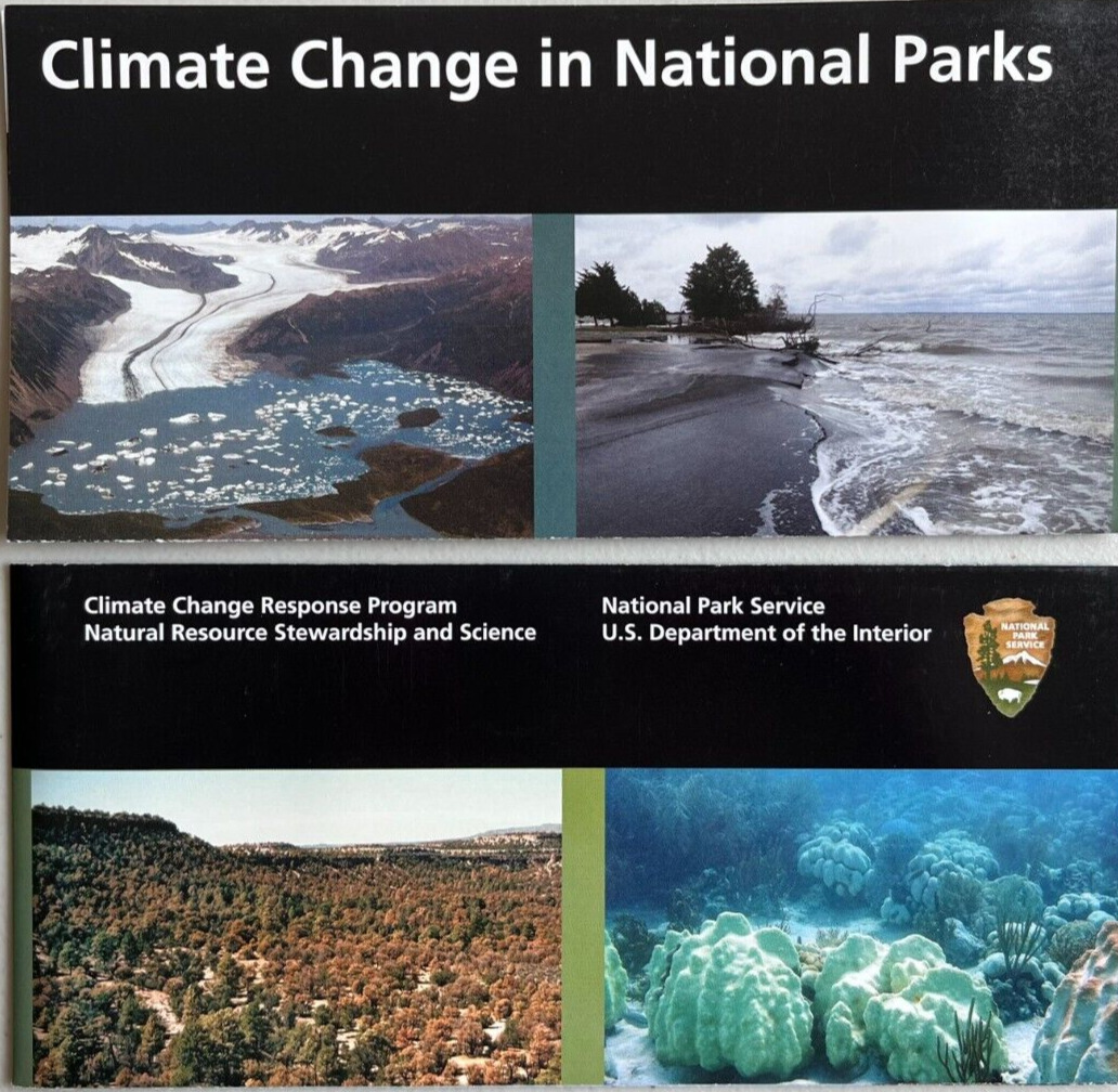 CLIMATE CHANGE in NATIONAL PARKS NATIONAL PARK SERVICE UNIGRID BROCHURE Free S/H