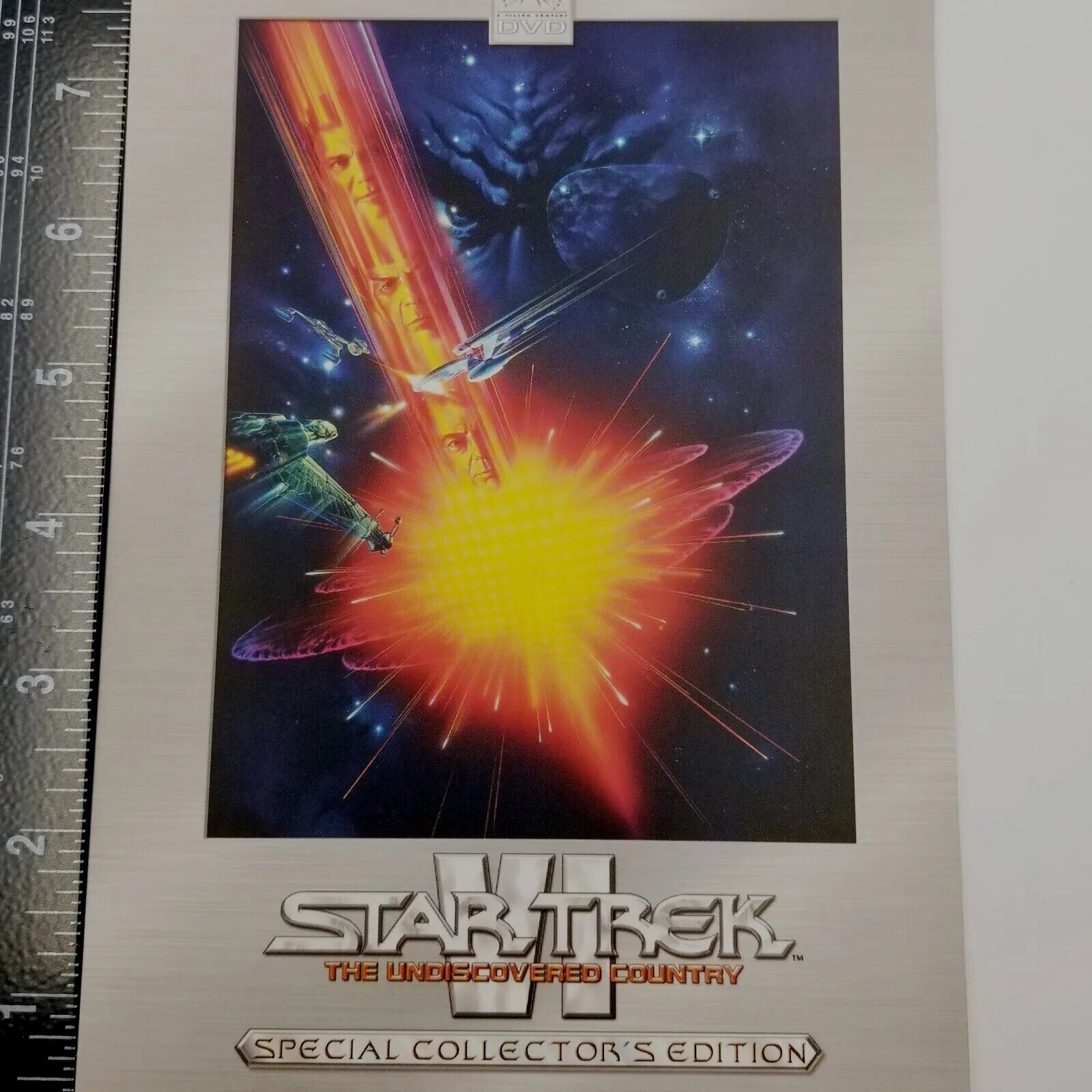 Star Trek VI Undiscovered Country BlockBuster Video Backer Card 5.5x8  No Movie 