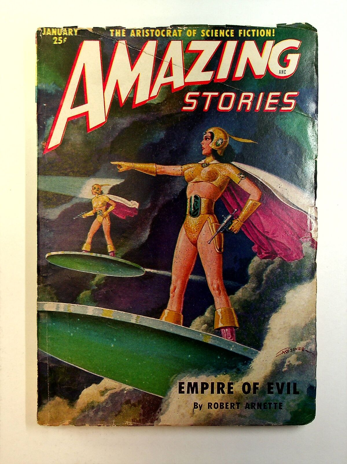 Amazing Stories Pulp Jan 1951 Vol. 25 #1 VG- 3.5 TRIMMED