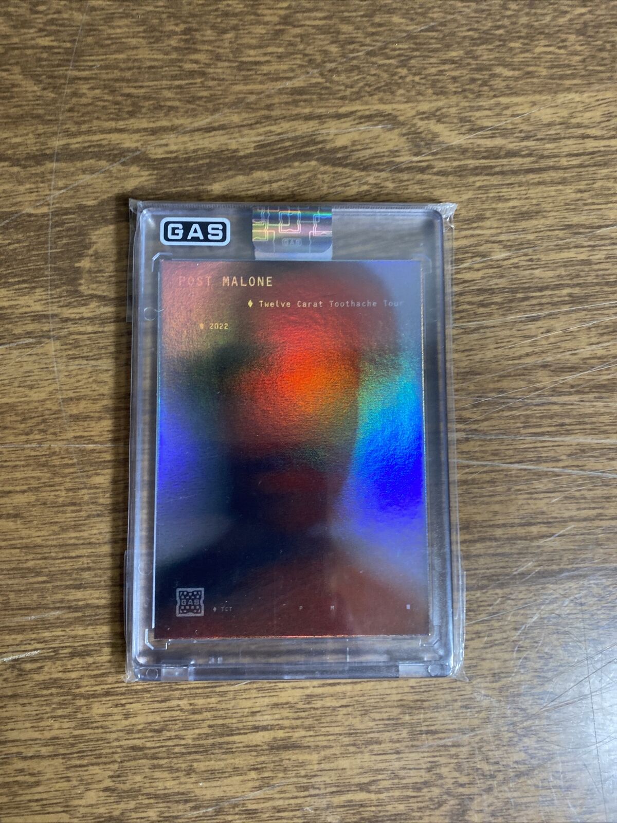 Official Post Malone Prism G.A.S. Trading Card 12 Twelve Carat Toothache Tour