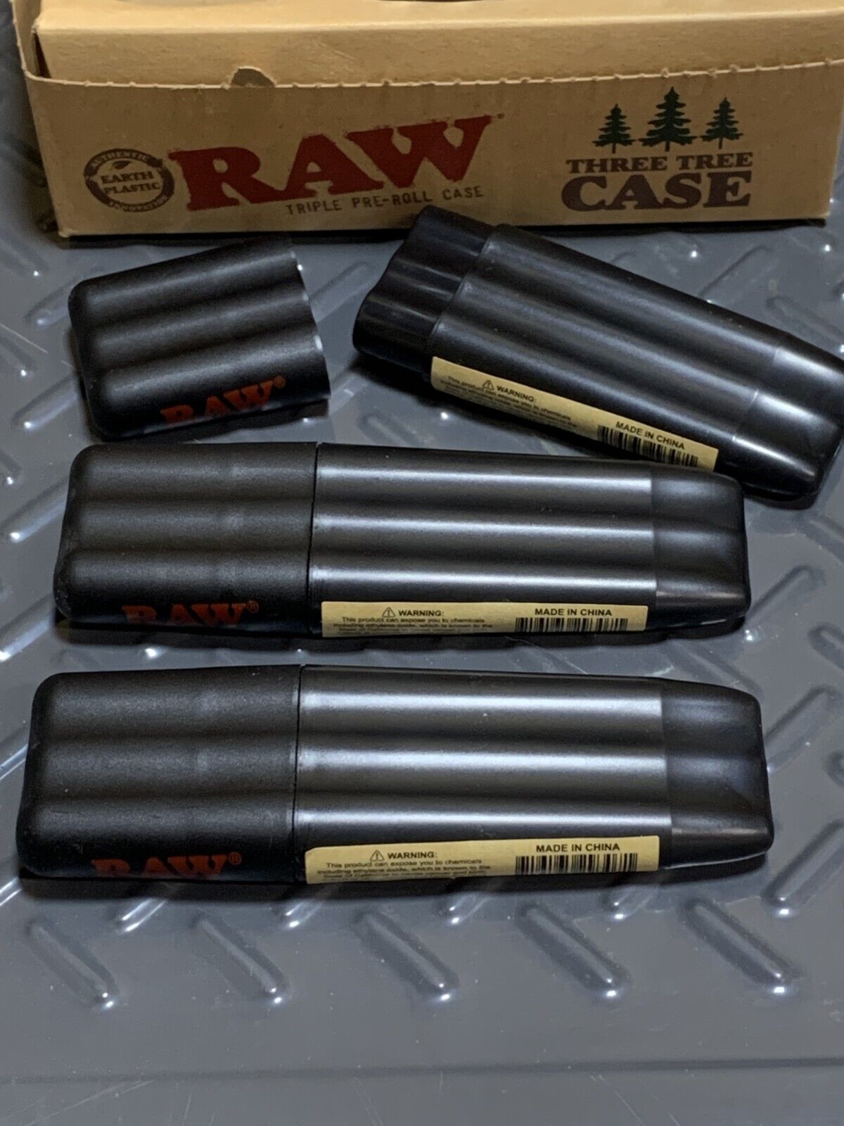 BUY THREE RAW Rolling Papers THREE TREE CONE CASES Eco Friendly pocket size