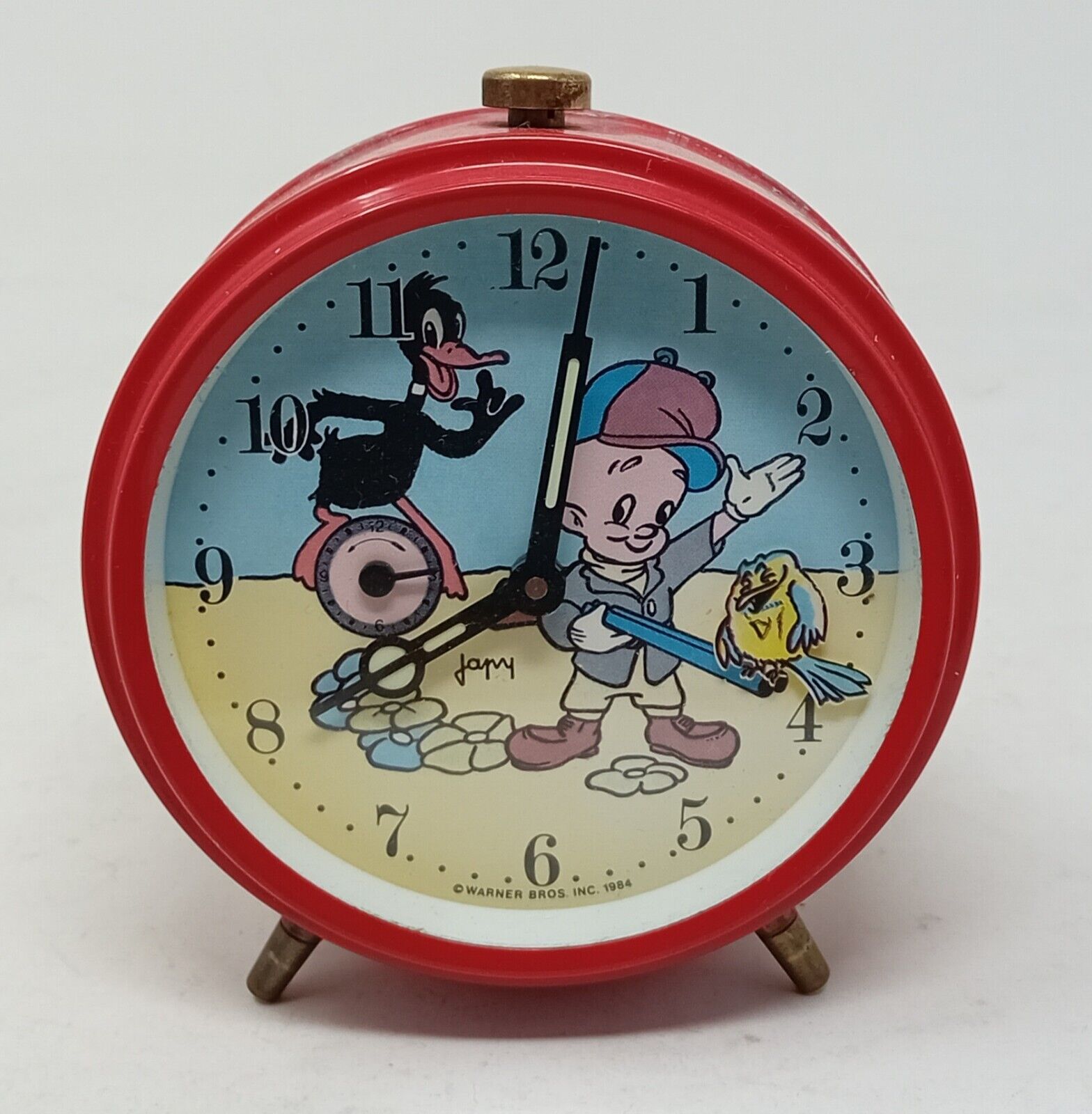 Vintage Japy Warner Bros Daffy Duck novelty animated Alarm Clock