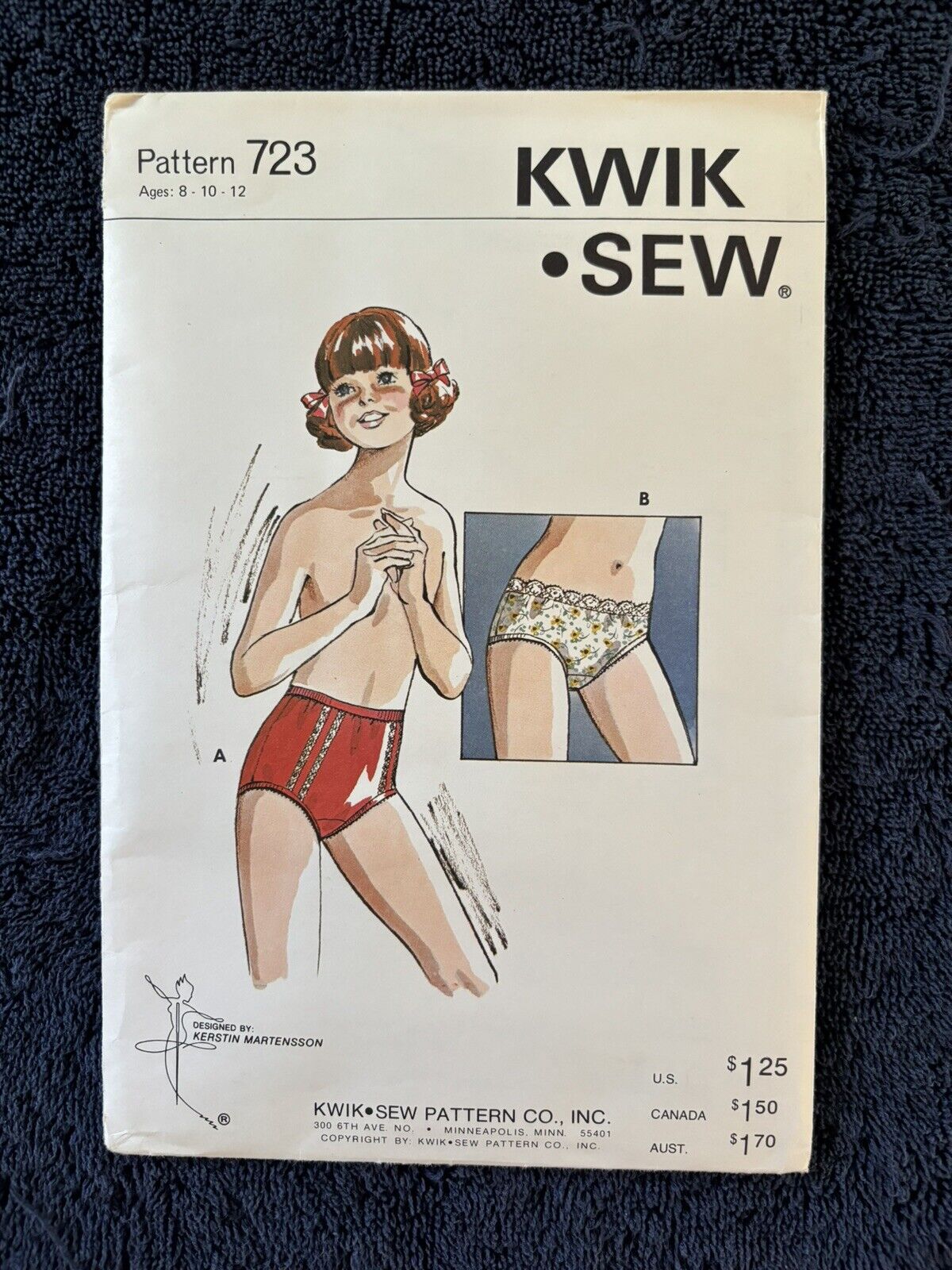 Vintage Kwik-Sew Girls Panties Ages 8-10-12 Uncut