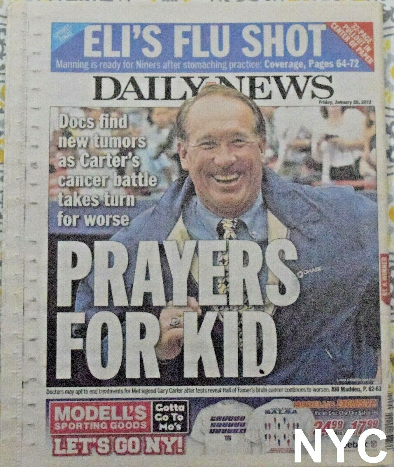 Gary Carter Prayers For Kid Ny Daily News January 20 2012 🔥