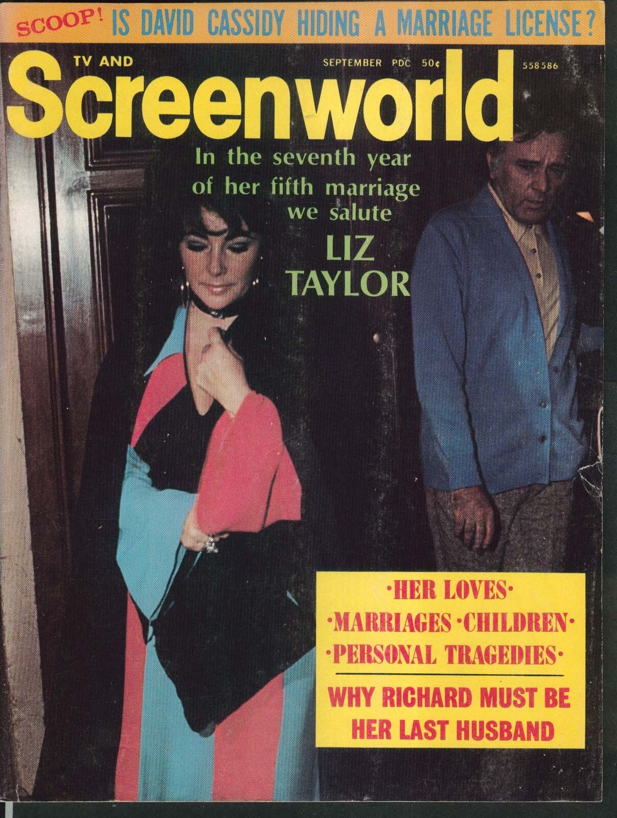 SCREENWORLD Liz Taylor Richard Burton David Cassidy 9 1971