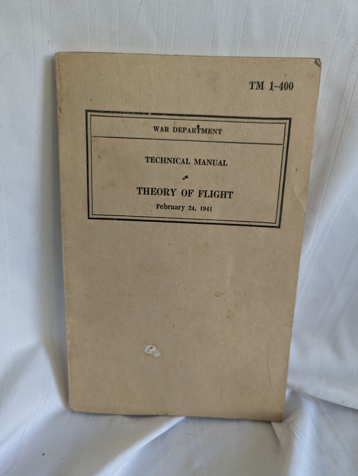 WWII War Department Theory of Flight Feb 24, 1941 TM 1-400