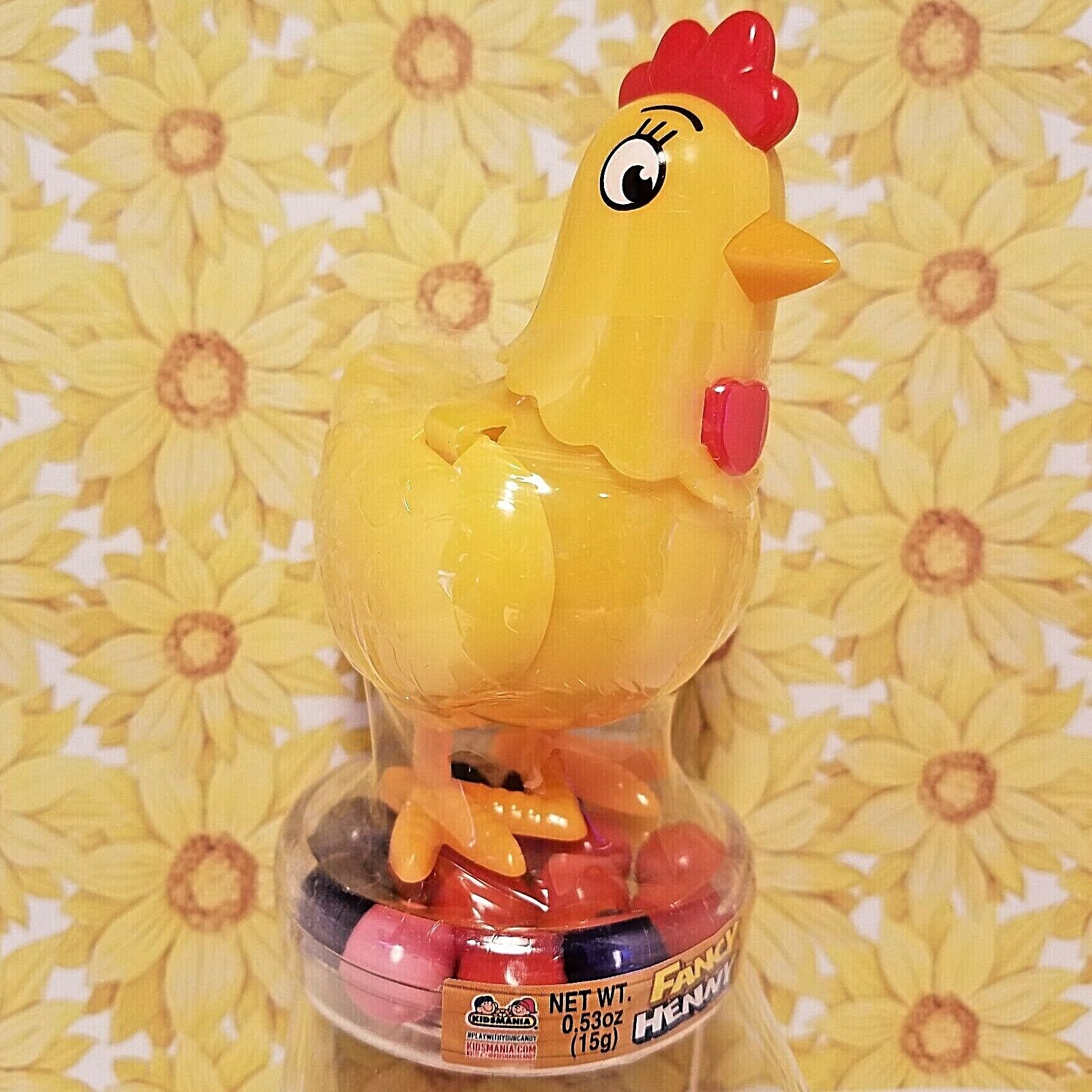 Kidsmania Dubble Bubble Gum Dispenser Fancy Henny Chicken LAYS EGGS Easter Candy