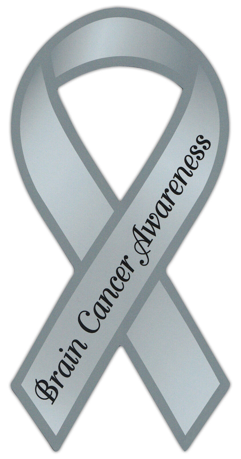 Ribbon Awareness Support Magnet - Brain Cancer - Cars, Trucks, Refrigerator