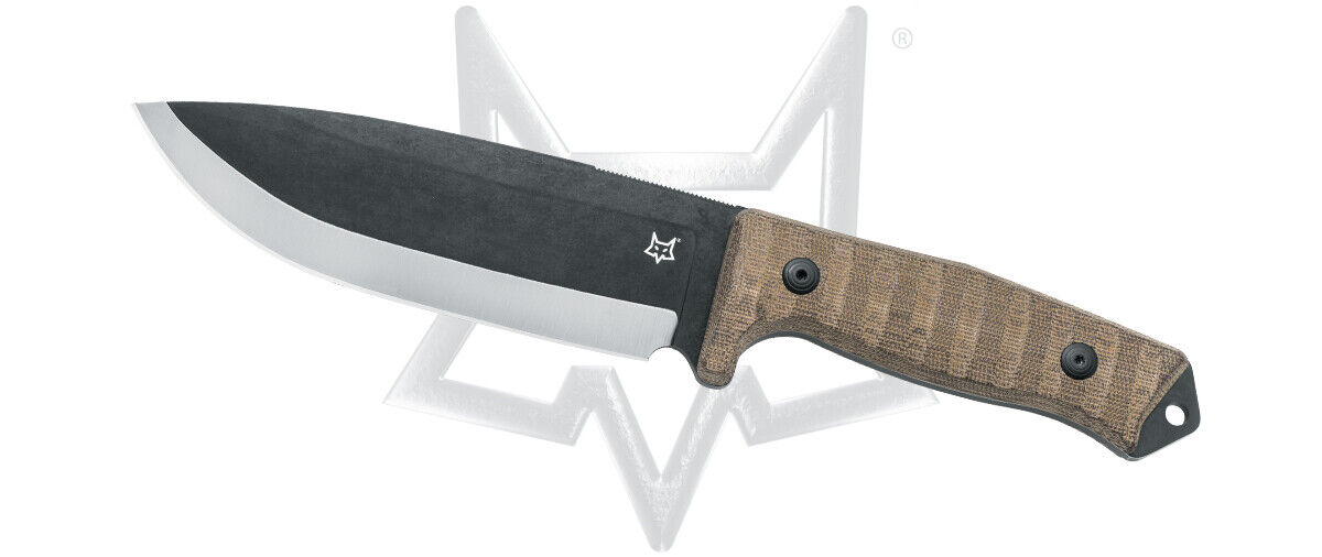 Fox Knives Bushman Fixed Blade Knife FX-609 OD D2 OD Green Micarta