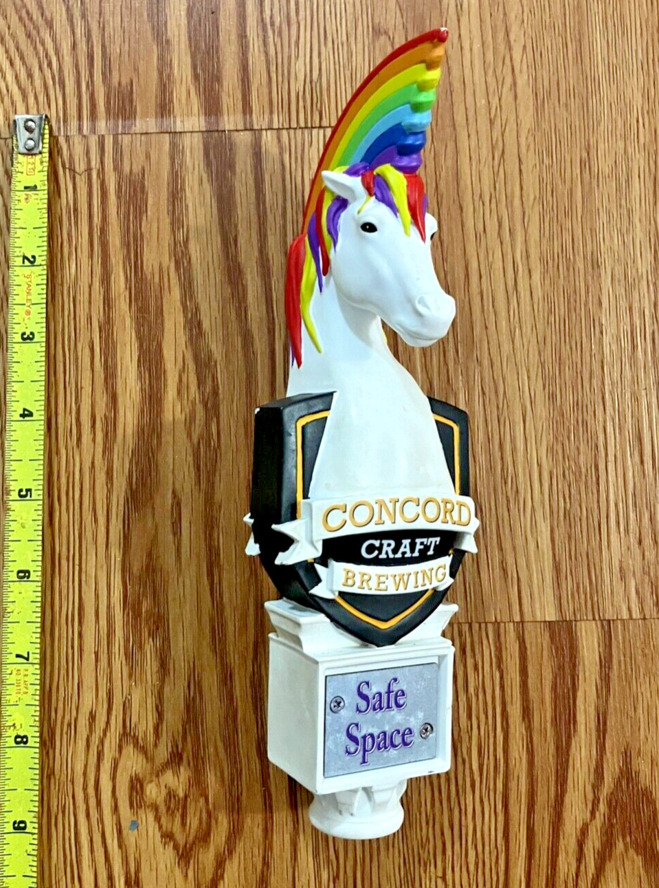 Concord Craft Safe Space Tap Handle Knob Keg Bar Draft Top Brewing Horse Unicorn