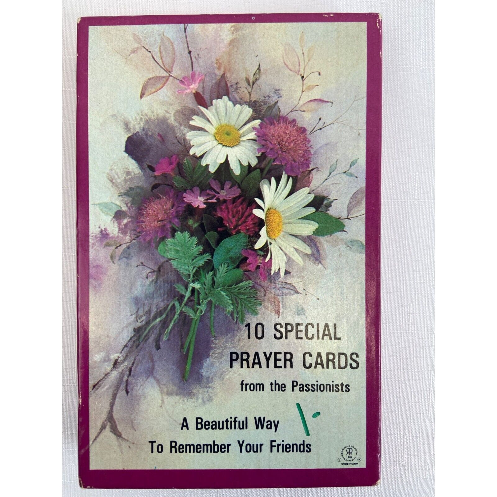 Vtg Birthday Special Prayer Greeting Cards Lot 9 with Envelopes
