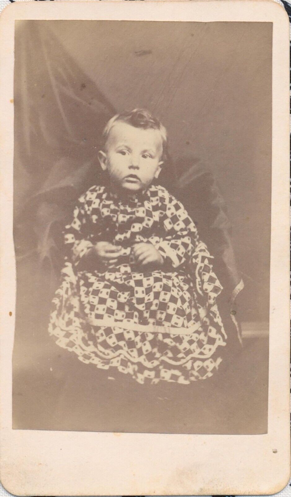 CDV Antique Photo Carte de Visite Baby Boy ID\'d Weirich Selinsgrove PA