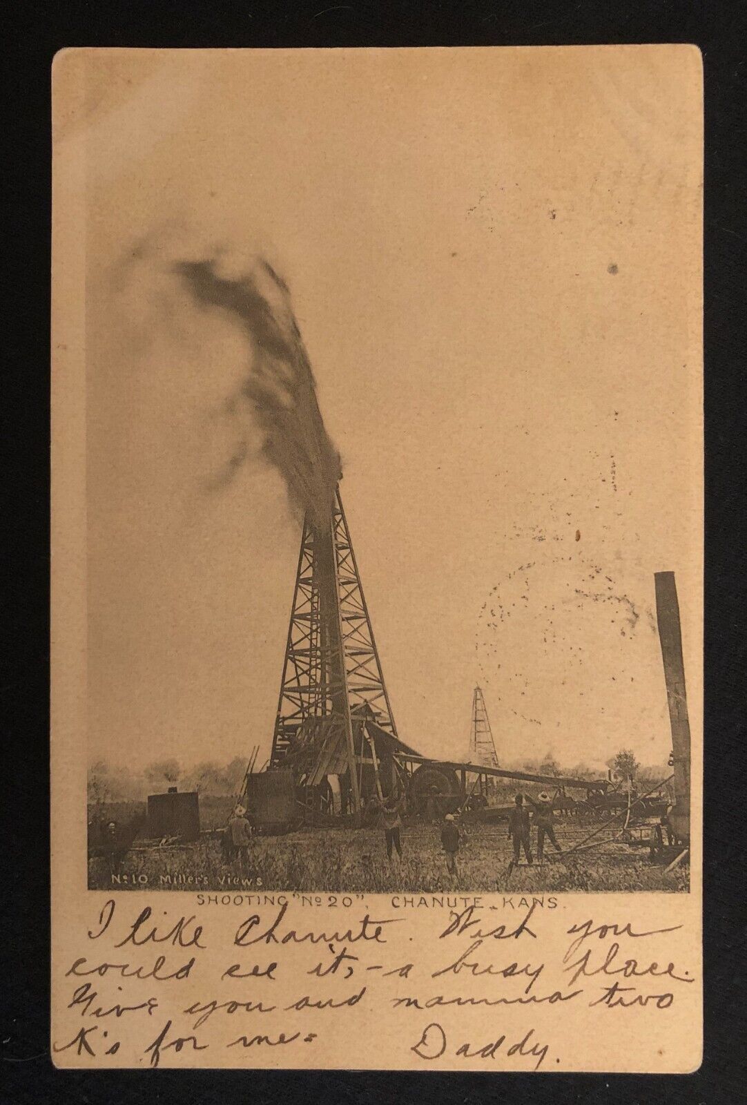 1907 Oil Gusher Shooting 