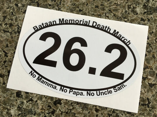 6 - Bataan Memorial Marathon Death March Sticker