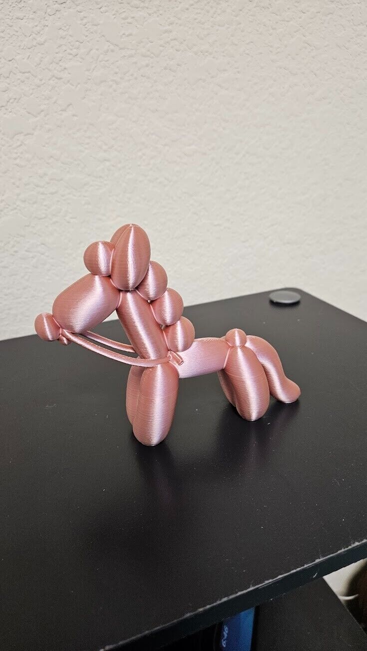 Balloon animal horse - shimmering rose gold color - 6 inches