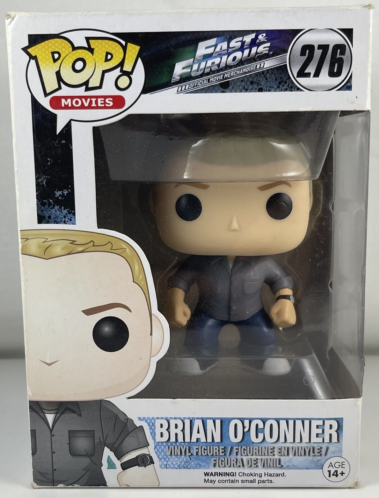 DAMAGED BOX Funko Pop Movies FAST & FURIOUS BRIAN O\'CONNER Retired Figure #276