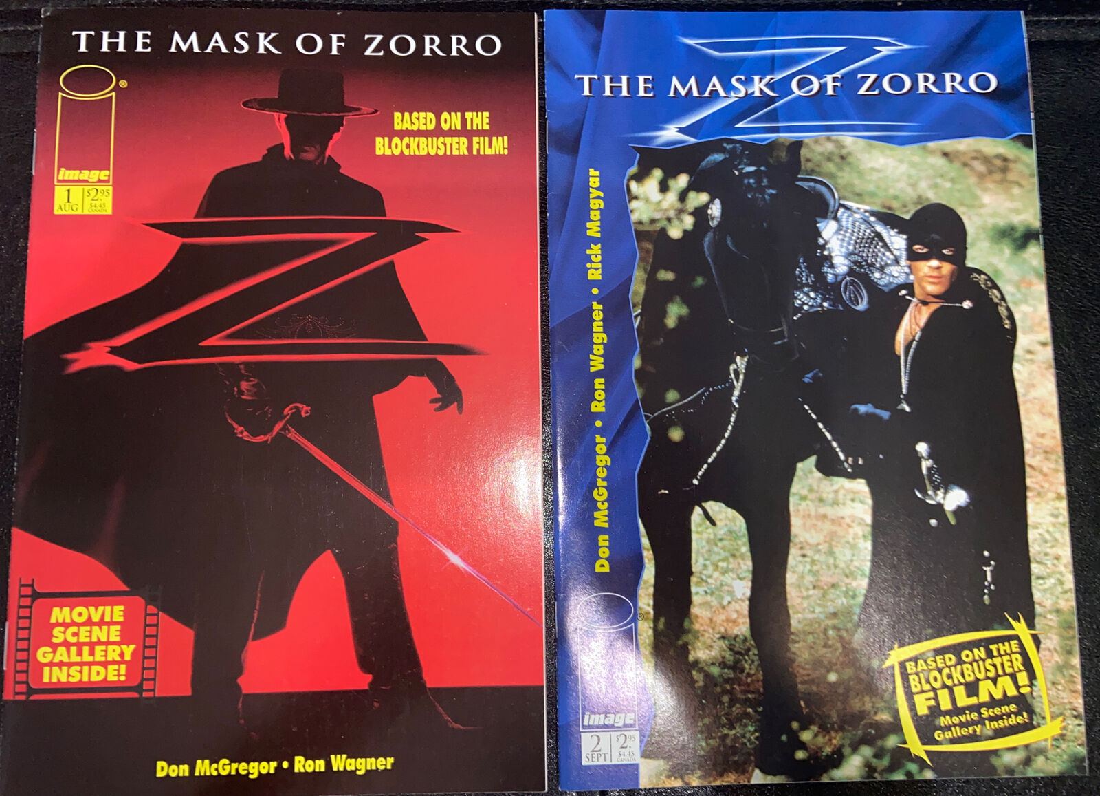 Mask of Zorro, The #1 & #2. Image Comics Based on the Blockbuster Film 1998