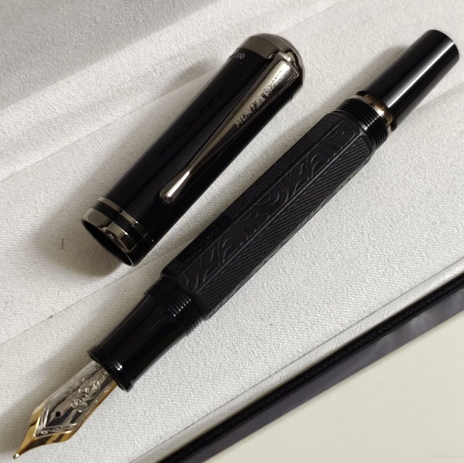 Luxury Great Writers Proust Series Black Color M nib Fountain Pen No Box