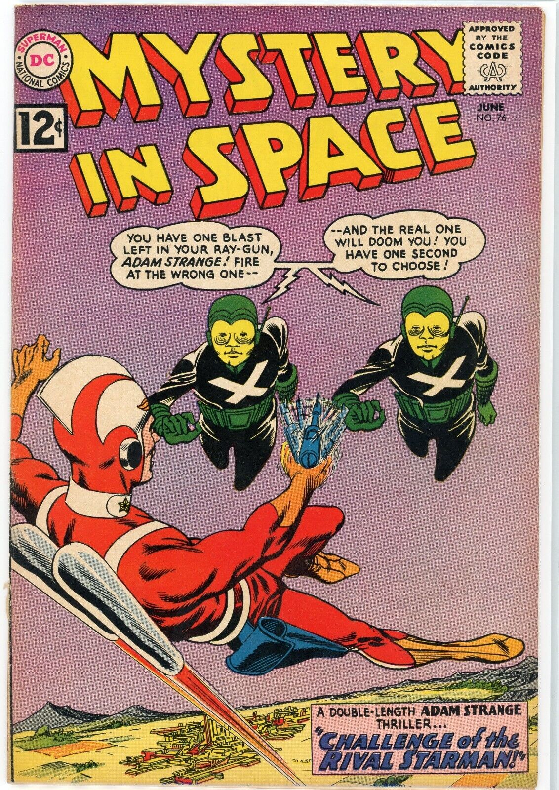 MYSTERY IN SPACE #76 AFFORDABLE GRADE GREAT AERIAL BATTLE COVER