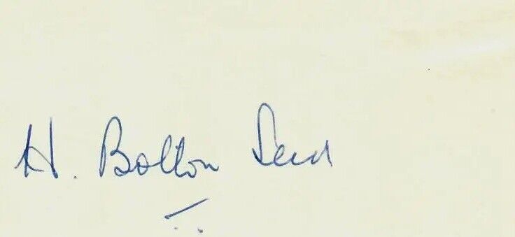 RARE “Father of Geotechnical Earthquake Engineering” Harry Seed Signed 3X5 Card