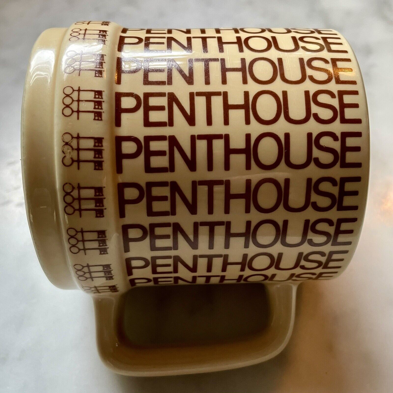 Penthouse Magazine ‘70’s Ceramic Mug Advertising Promo Vintage Retro Sleaze