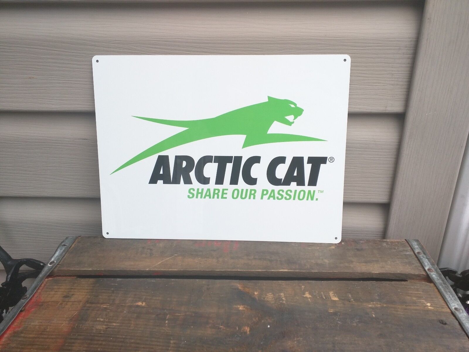 Arctic Cat Metal Sign dealer advertising sign Man Cave Garage 9x12\