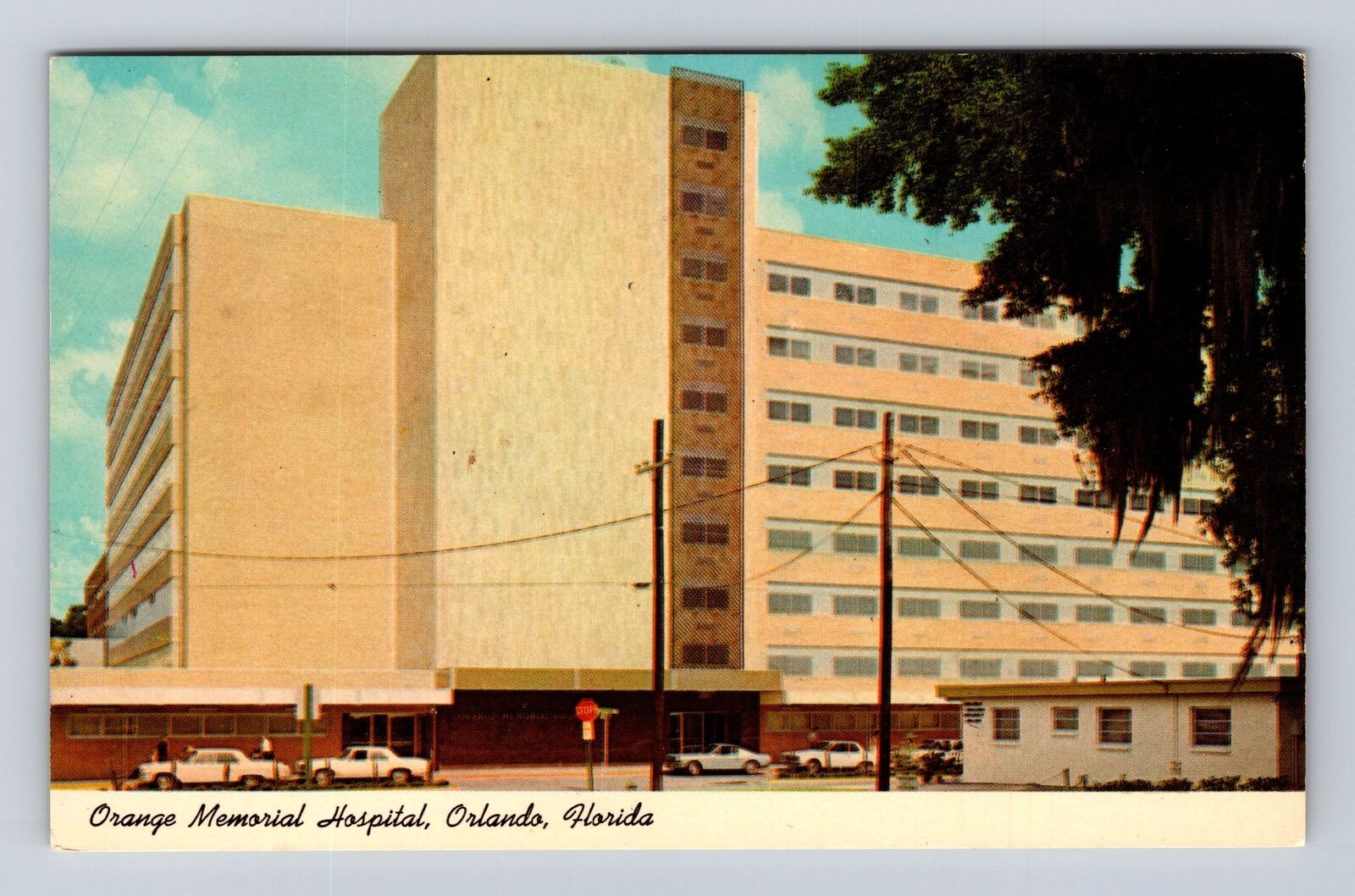 Orlando FL-Florida, Orange Memorial Hospital, Vintage Souvenir Postcard