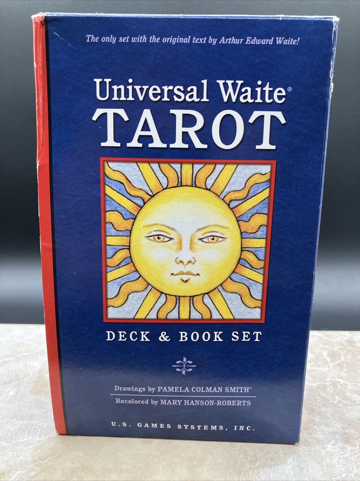 Vintage 1990’s  Universal Waite Tarot Deck & Book Set By Pamela Coleman-Smith