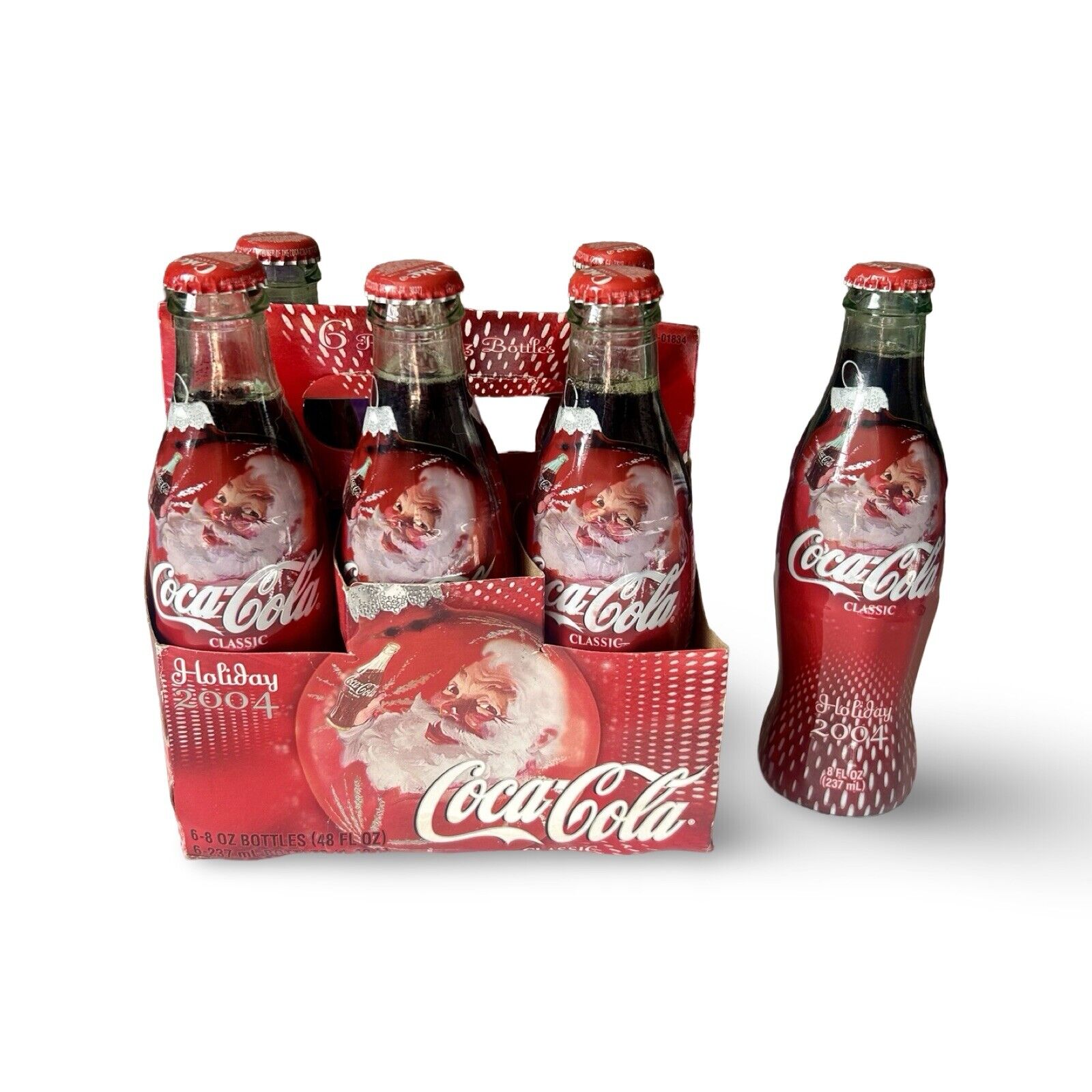 2006 Coca Cola Vintage Santa Unopened 6 Pack