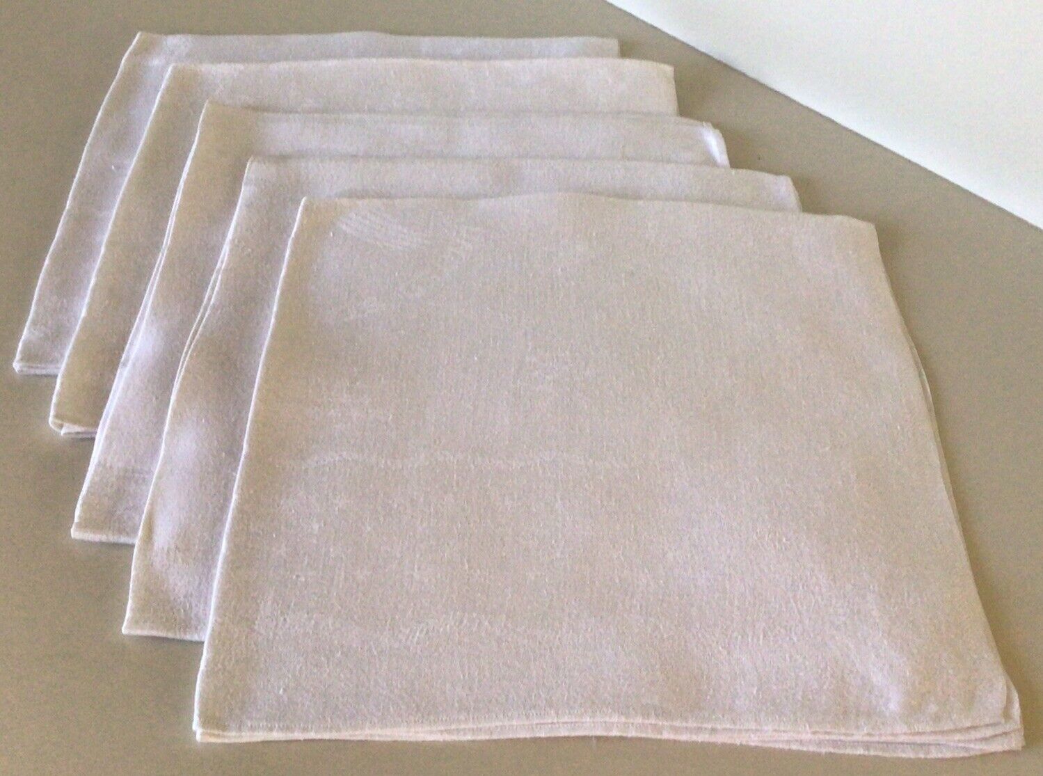 Vintage Heavy 100% Cotton USA DEPARTMENT OF THE NAVY Napkins (5) ~ 22” Square 