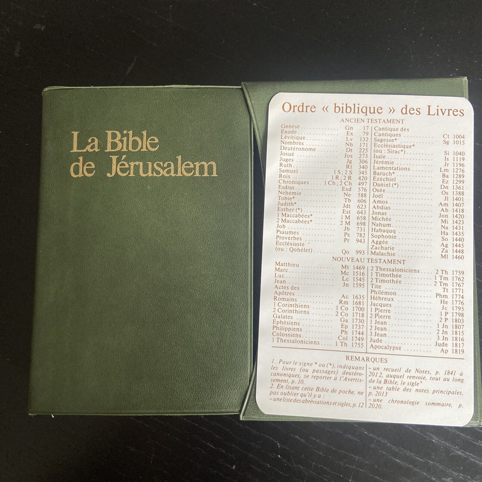 La Bible De Jérusalem  1970  Traduite En Fraçais