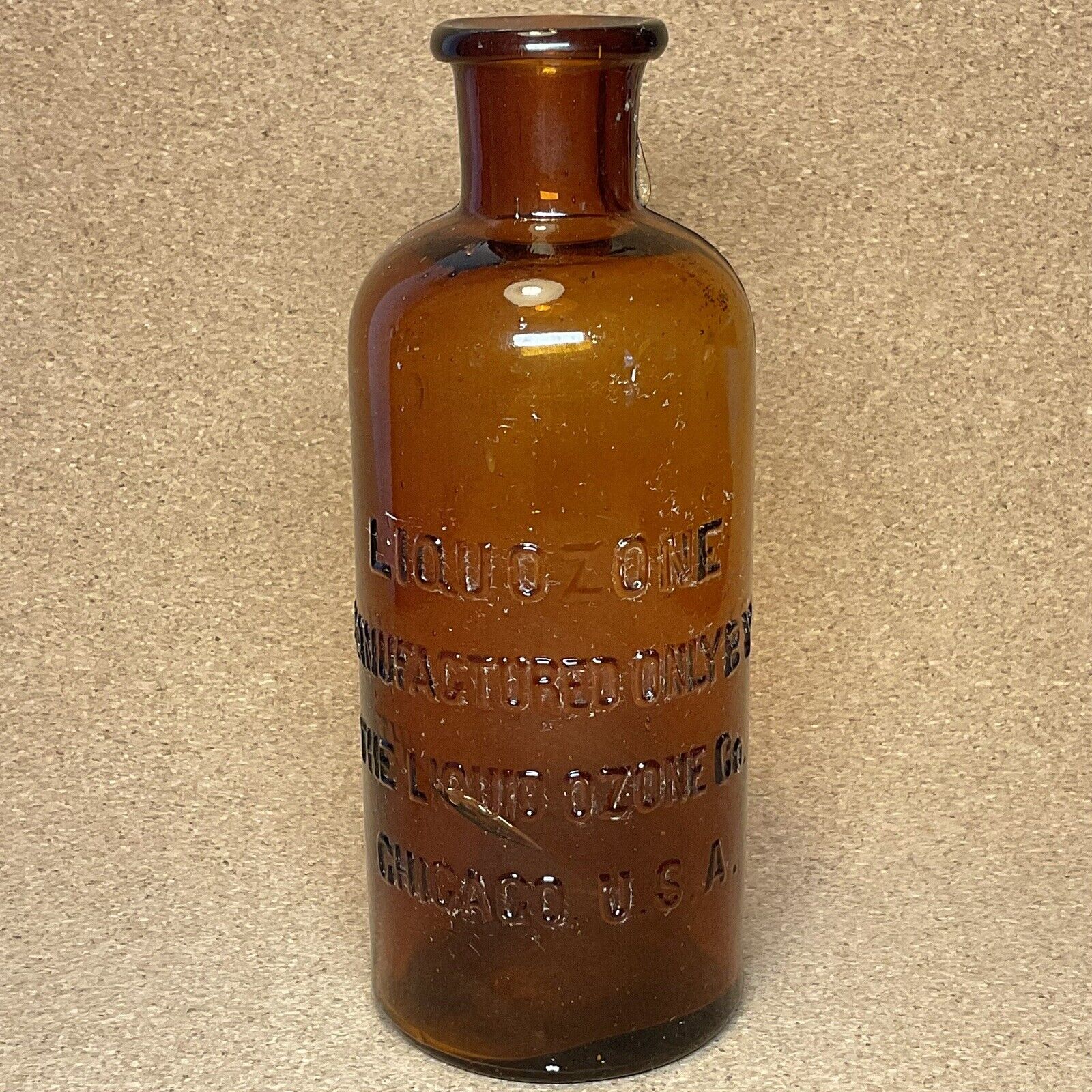 Liquozone The Liquid Ozone Co Chicago IL Illinois, Vintage Bottle