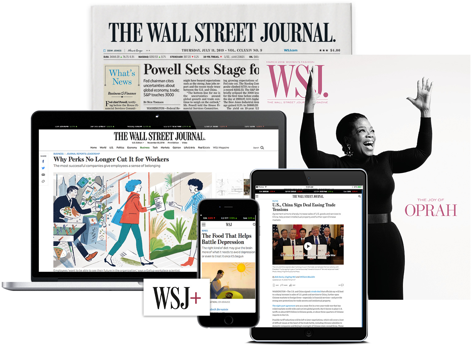 Wall Street Journal 1-Year WSJ Print & Digital Mon-Sat + 24/7 service AM CARRIER