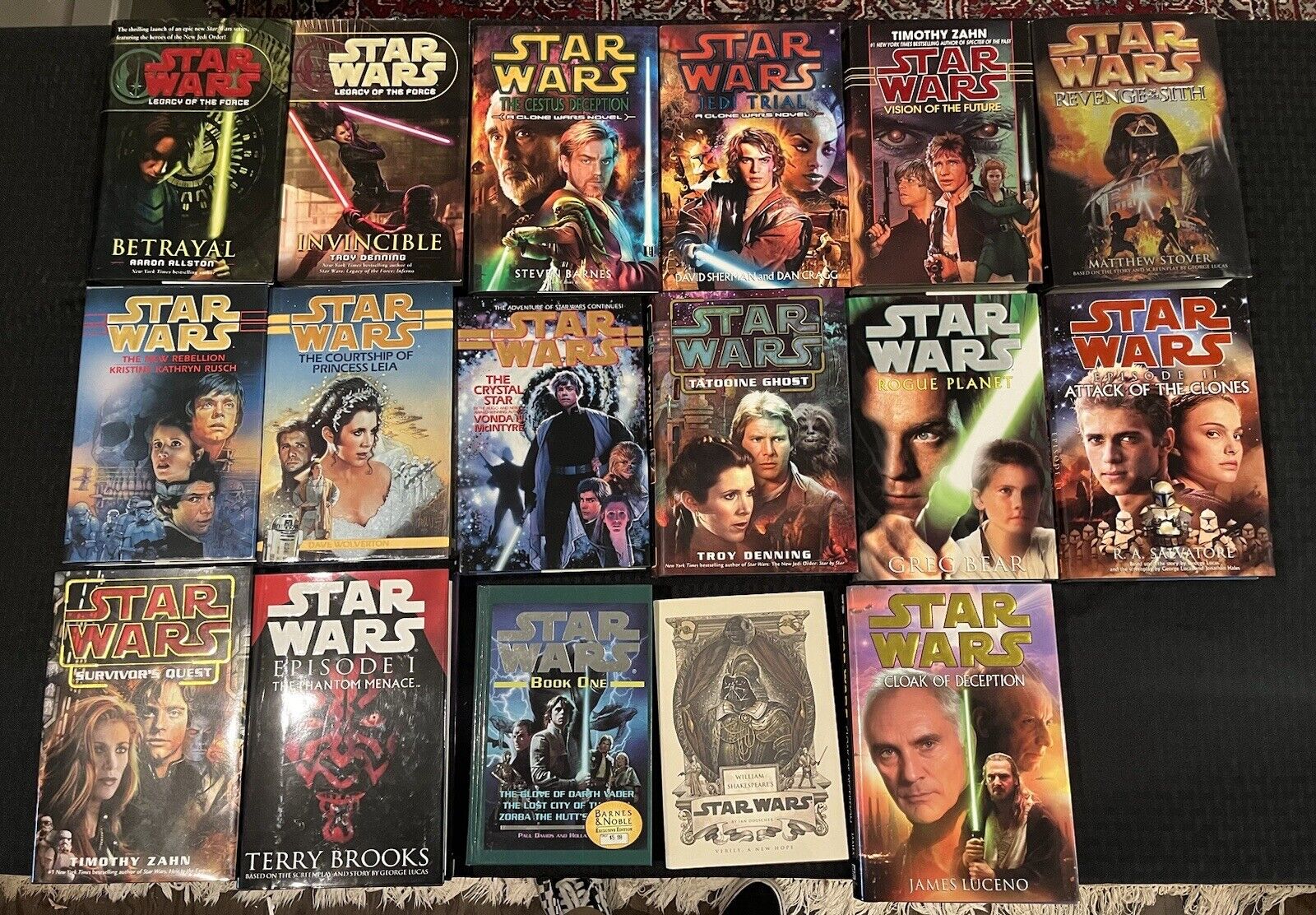 Lot of 17 Star Wars Hardcover Books 