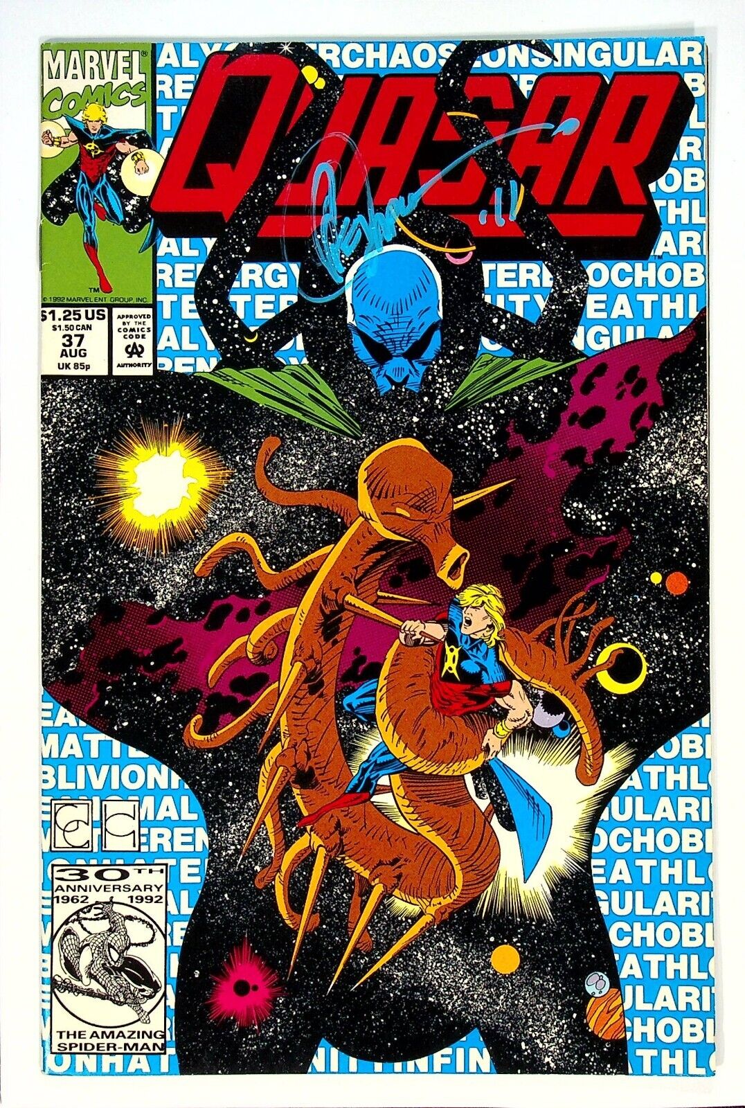 Quasar #37 Signed by Greg Capullo Marvel Comics 1993